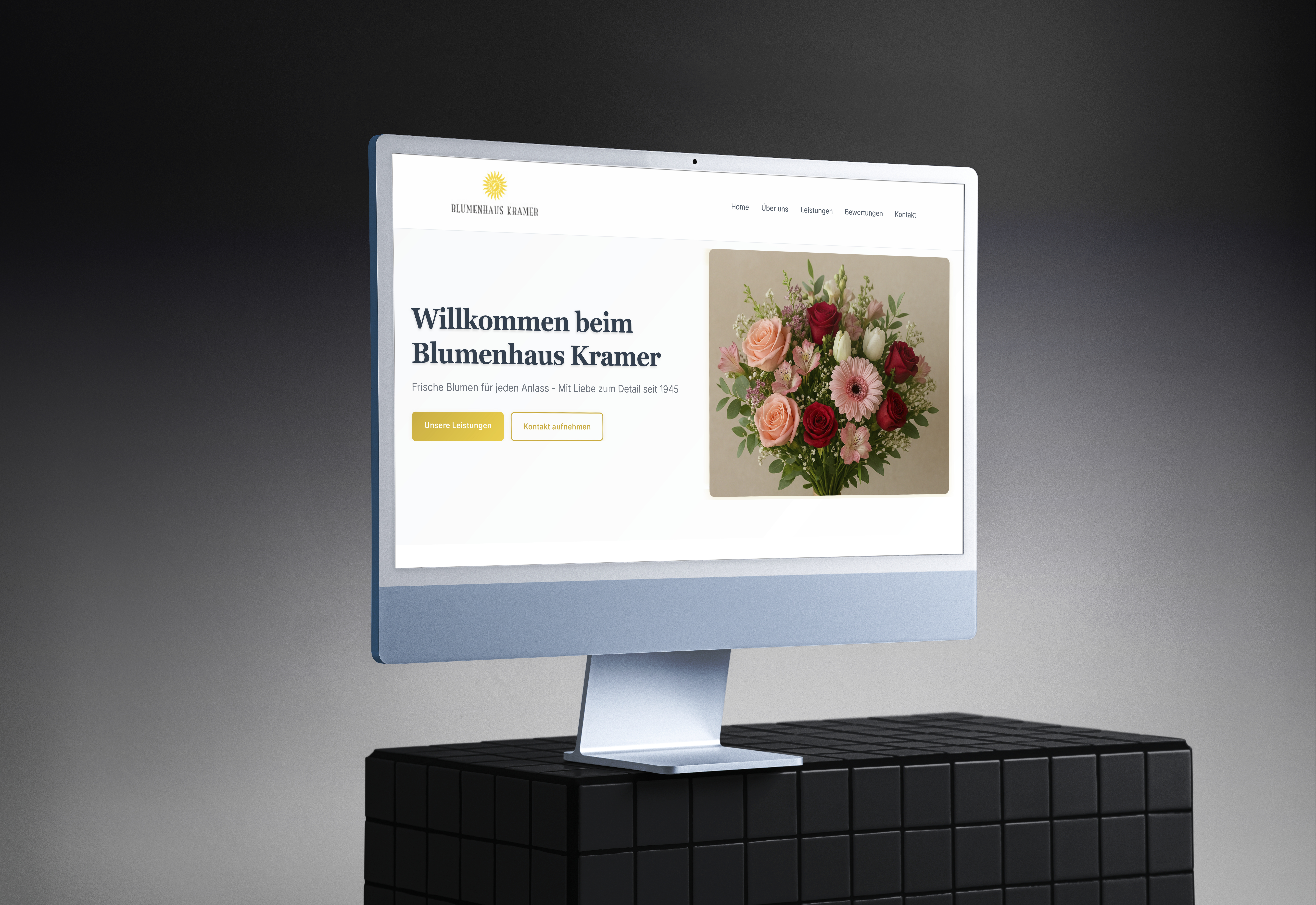 Responsive Website Design auf iMac - Webdesign Portfolio Tiefflugmedia Heilbronn